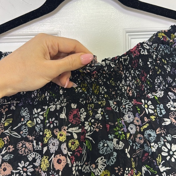 Rebecca Minkoff Black Off-The-Shoulder Maxi Dress with Flutter Sleeves - Picture 12 of 12